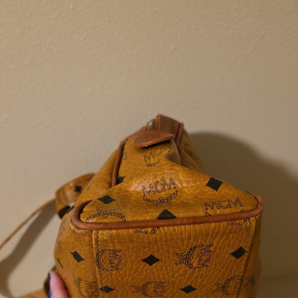 MCM Cognac Monogram Travel Bag# - Picture 8 of 14